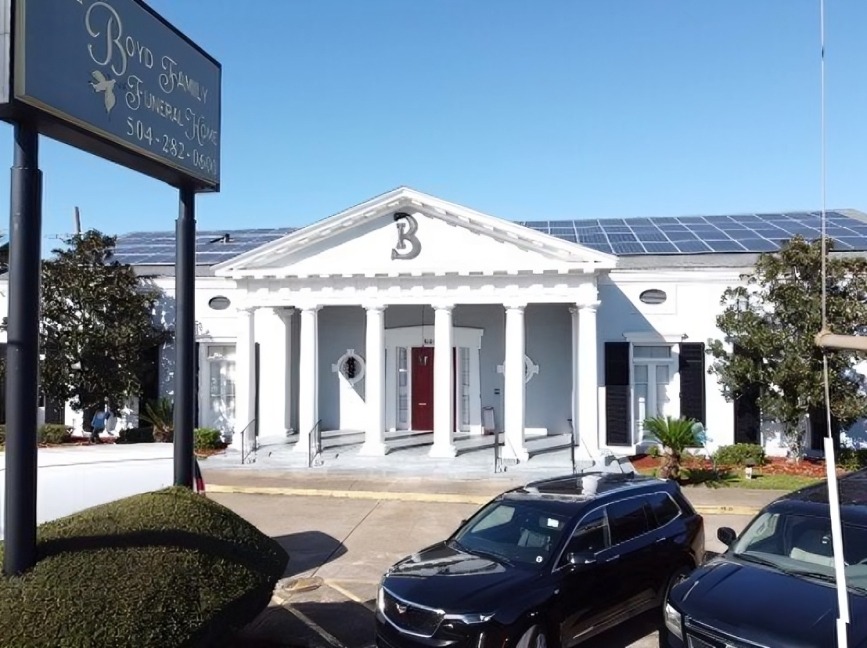A Boyd Family Funeral Home building in New Orleans, Louisiana