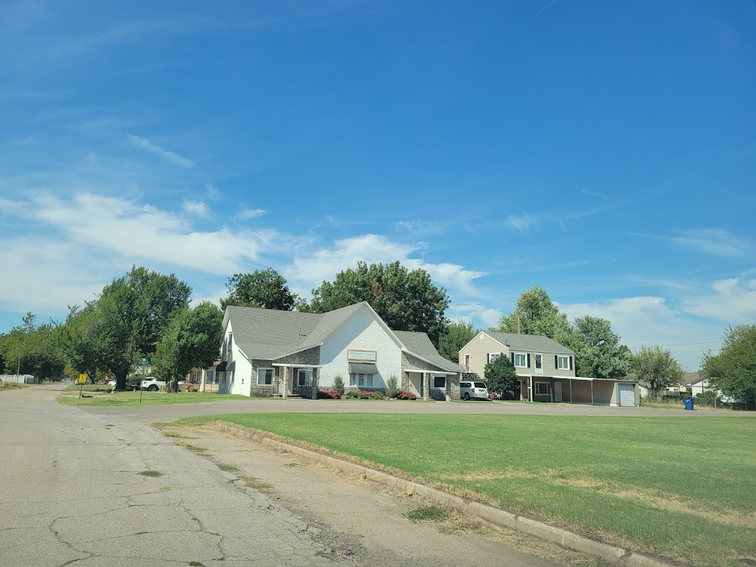 Abernathy Aaron Funeral Home building in Crescent, Oklahoma