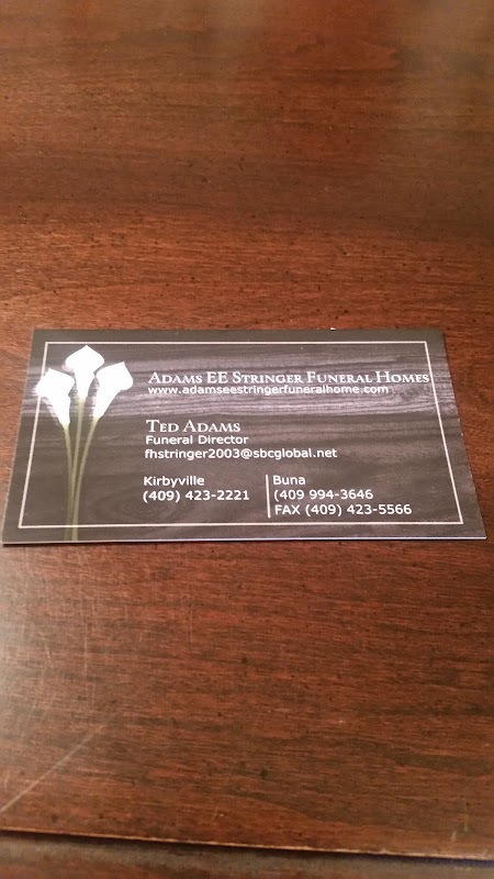 Adams-E.E. Stringer Funeral Home building in Kirbyville, Texas