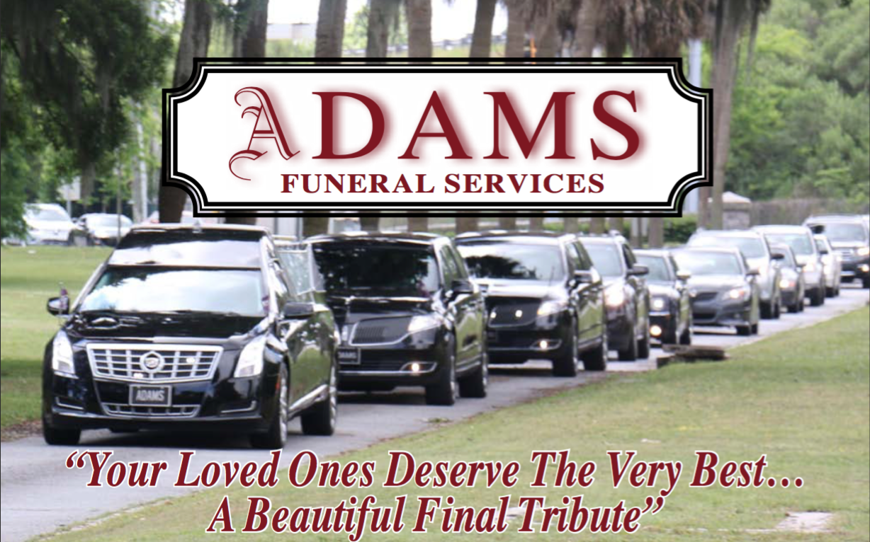 Adams Funeral Services building in Savannah, Georgia