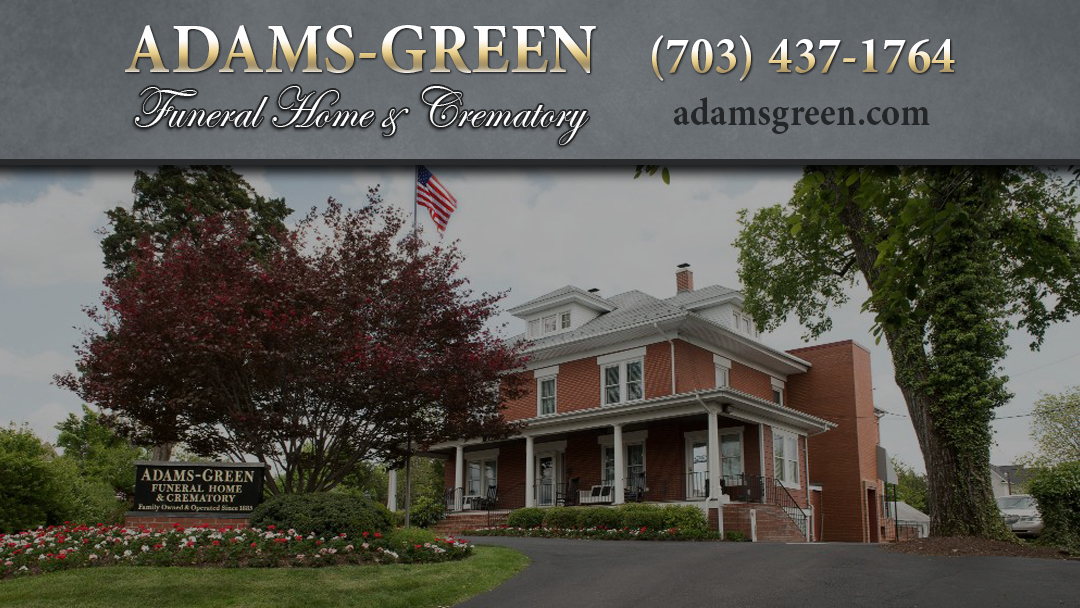 Adams-Green Funeral Home building in Herndon, Virginia