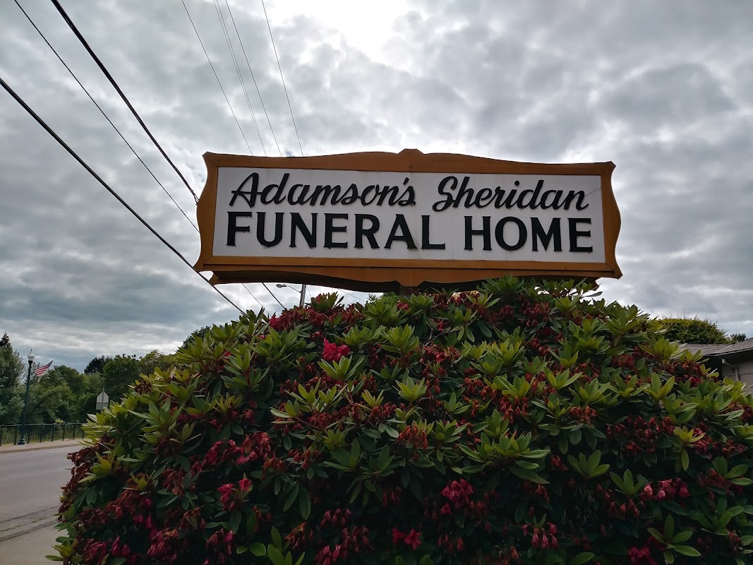 Adamson's Sheridan Funeral Home building in Sheridan, Oregon