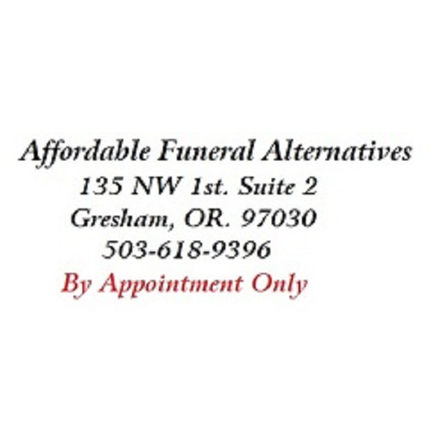 Affordable Funeral Alternatives building in Gresham, Oregon