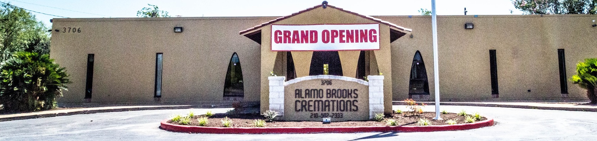 Alamo Brooks Cremation Plus building in San Antonio, Texas