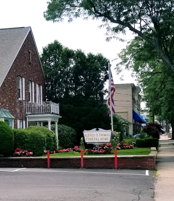 Alfred D. Thomas Funeral Home building in Milton, Massachusetts