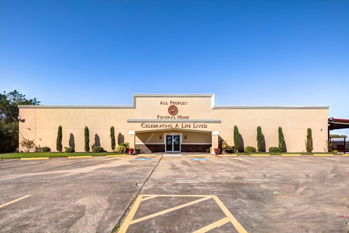 All Peoples Funeral Home building in Arcola, Texas