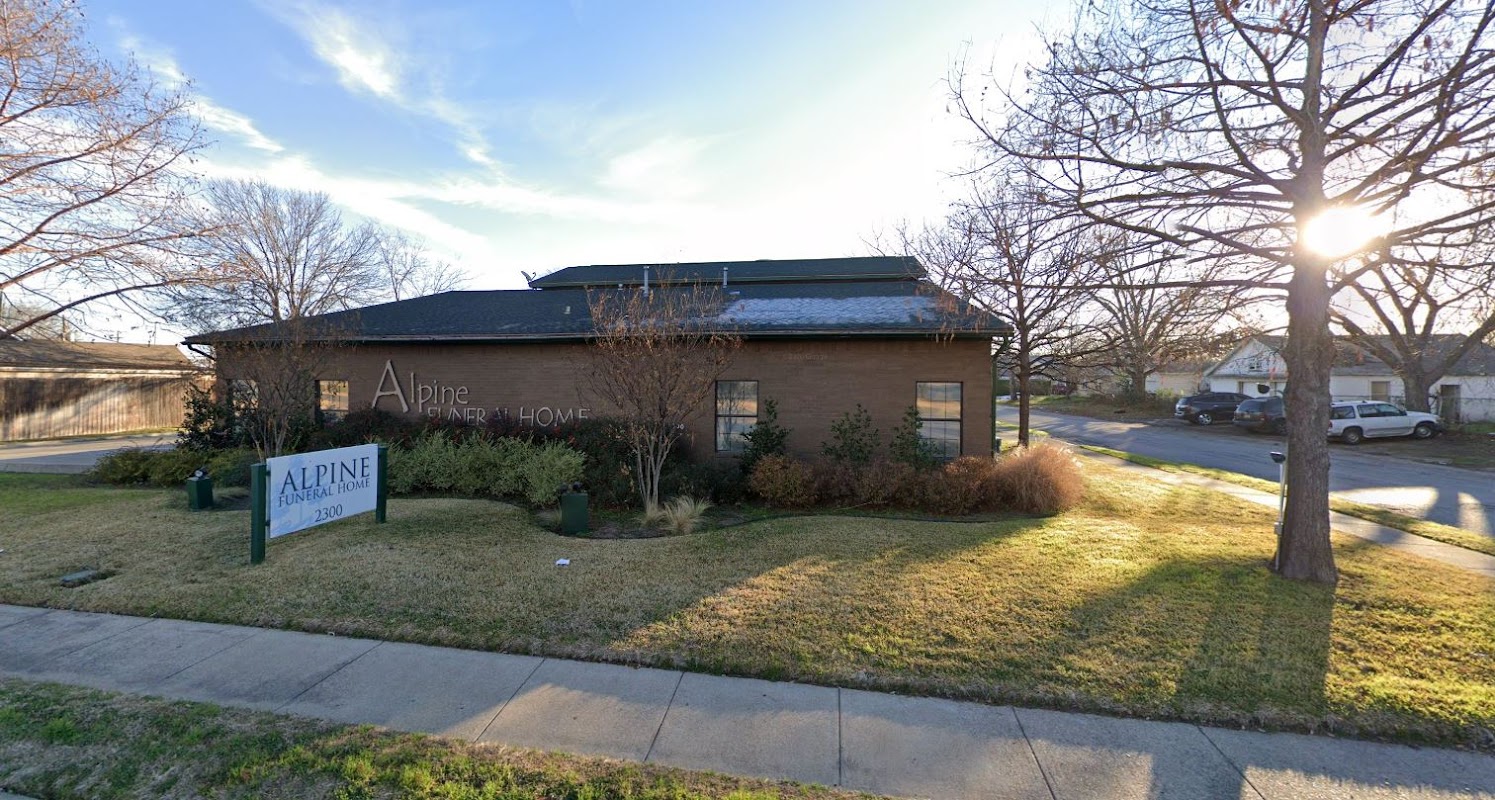 Alpine Funeral Home building in Fort Worth, Texas