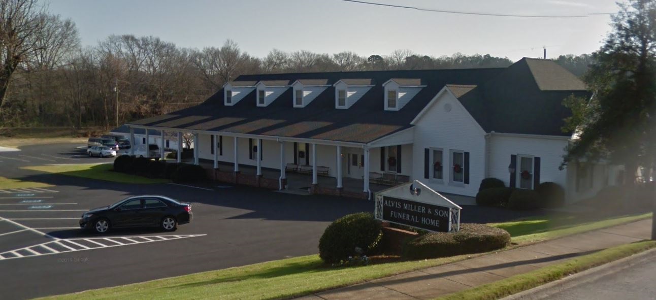 Alvis Miller & Son Funeral Home building in Rockmart, Georgia