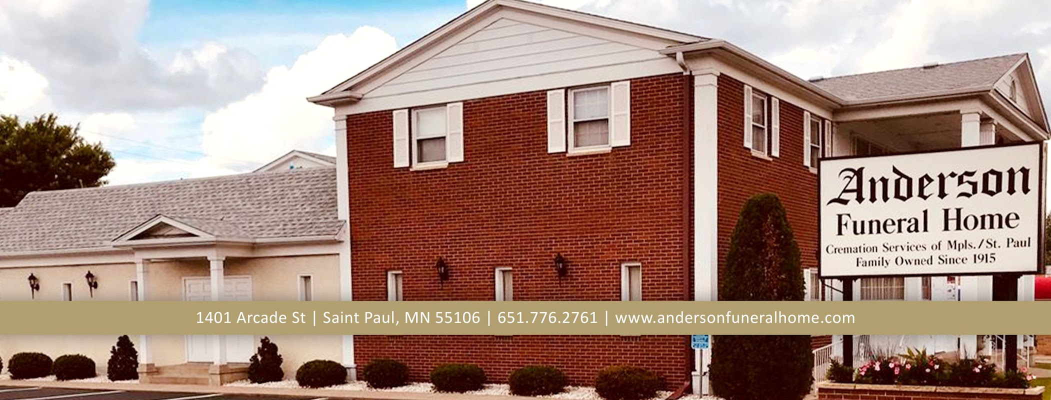 Anderson Funeral Home and Cremation Services building in Saint Paul, Minnesota