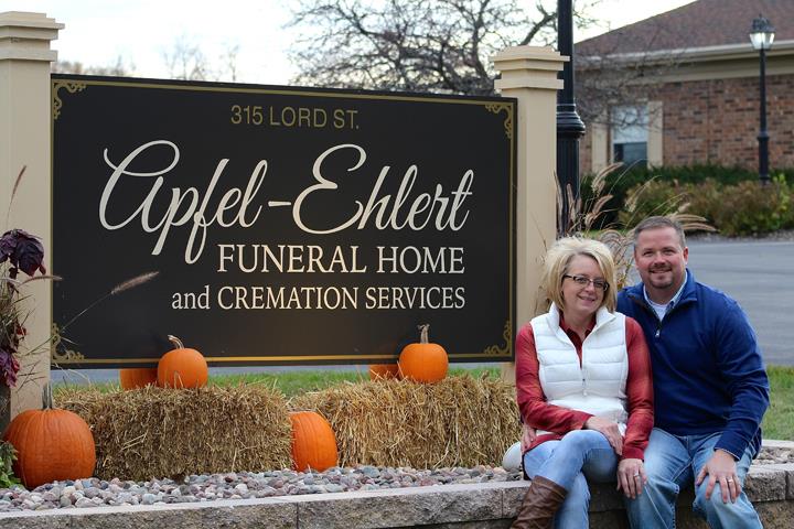 Apfel-Ehlert Funeral Home building in Edgerton, Wisconsin