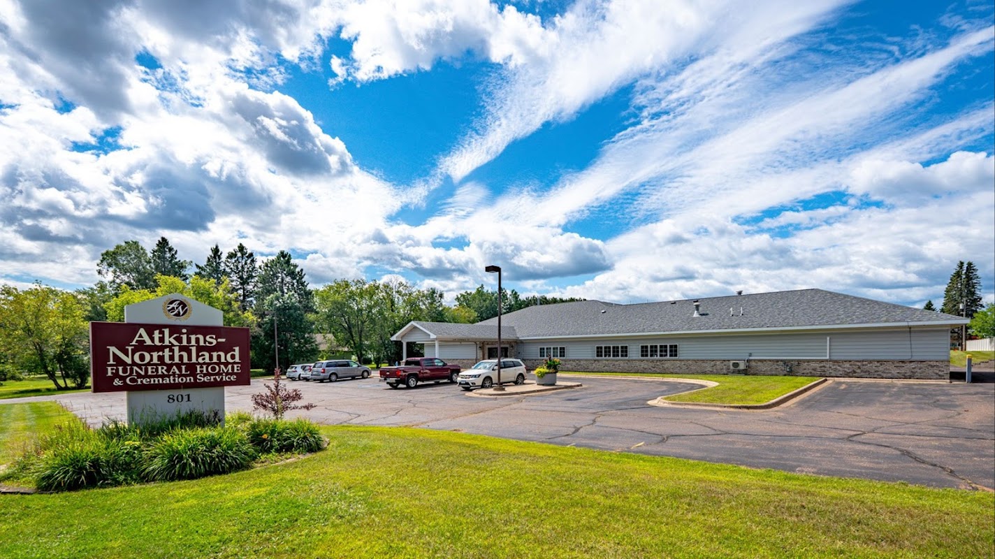 Atkins-Northland Funeral Home building in Cloquet, Minnesota