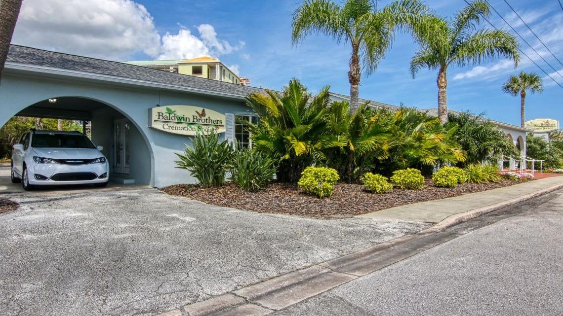 Baldwin Brothers Cremation Society building in New Smyrna Beach, Florida