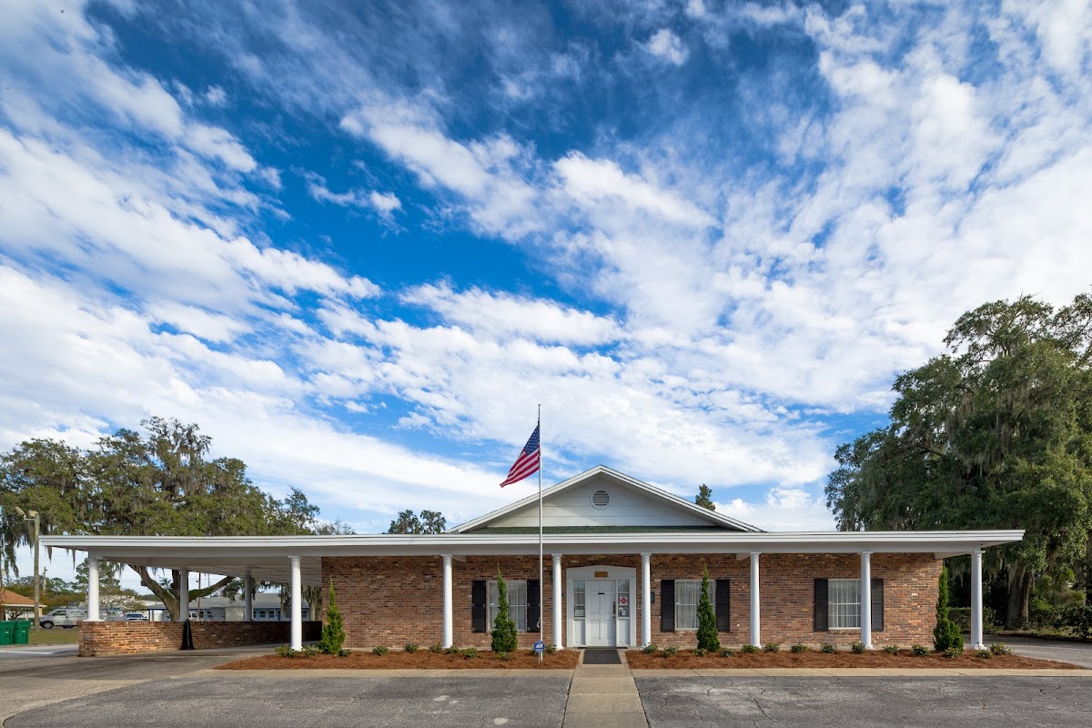 Banks-Page Theus Funerals and Cremations building in Wildwood, Florida