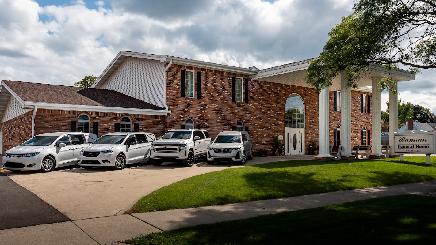 Bannan Funeral Home building in Alpena, Michigan