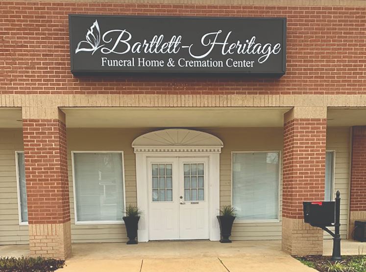 Bartlett Funeral Home building in Bartlett, Tennessee