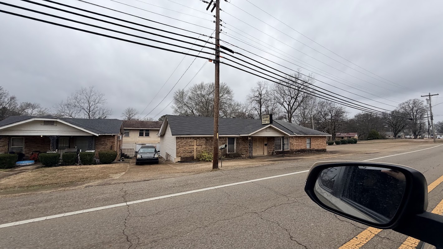 Beasley Funeral Home building in New Albany, Mississippi