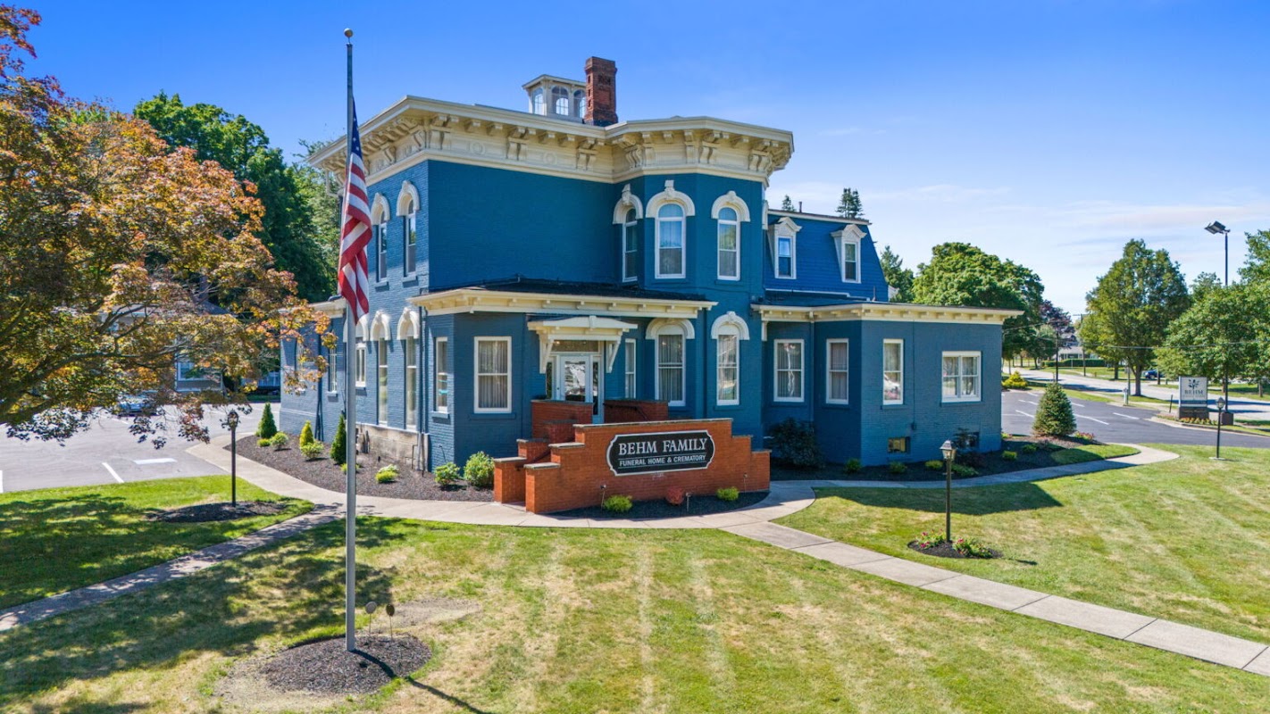 Behm Family Funeral Home & Crematory building in Geneva, Ohio