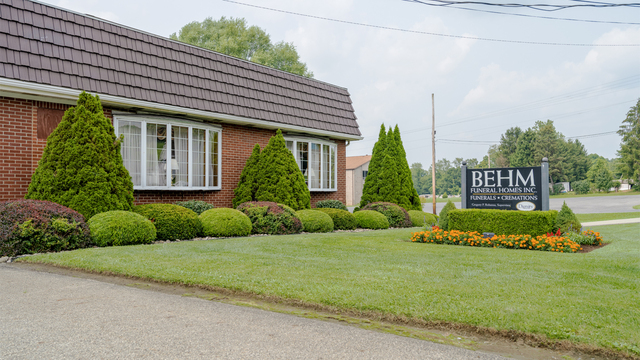 Behm Funeral Homes building in Jefferson, Pennsylvania