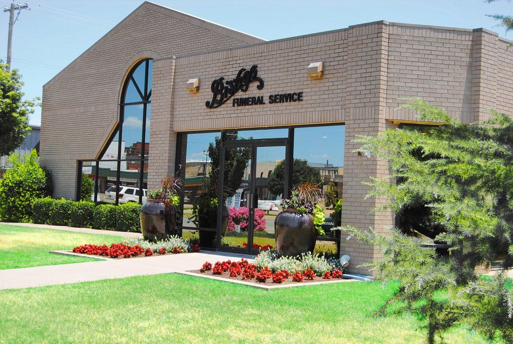 Bishop Funeral Service & Crematory building in McAlester, Oklahoma