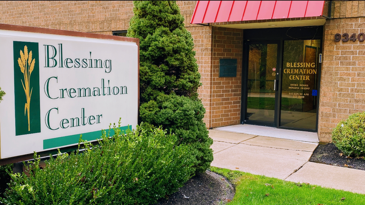 Blessing Cremation Center building in Mentor, Ohio