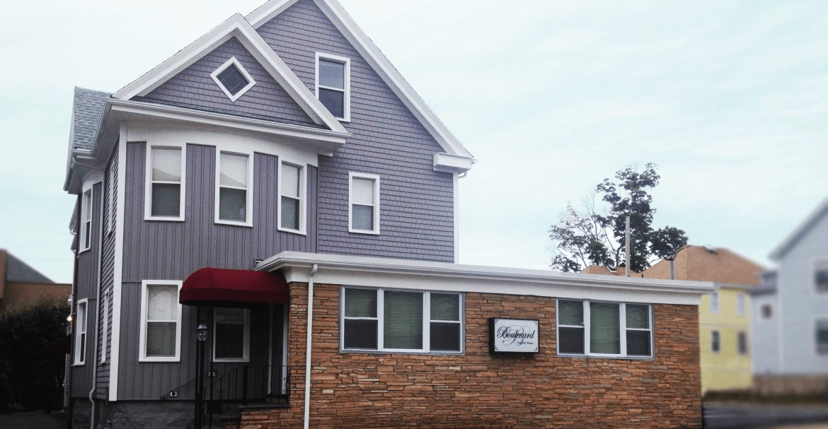 Boulevard Funeral Home building in New Bedford, Massachusetts
