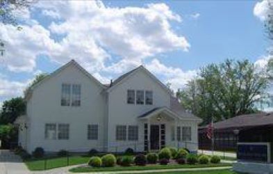 Brockhaus-Harlan Funeral Home building in Tilden, Nebraska
