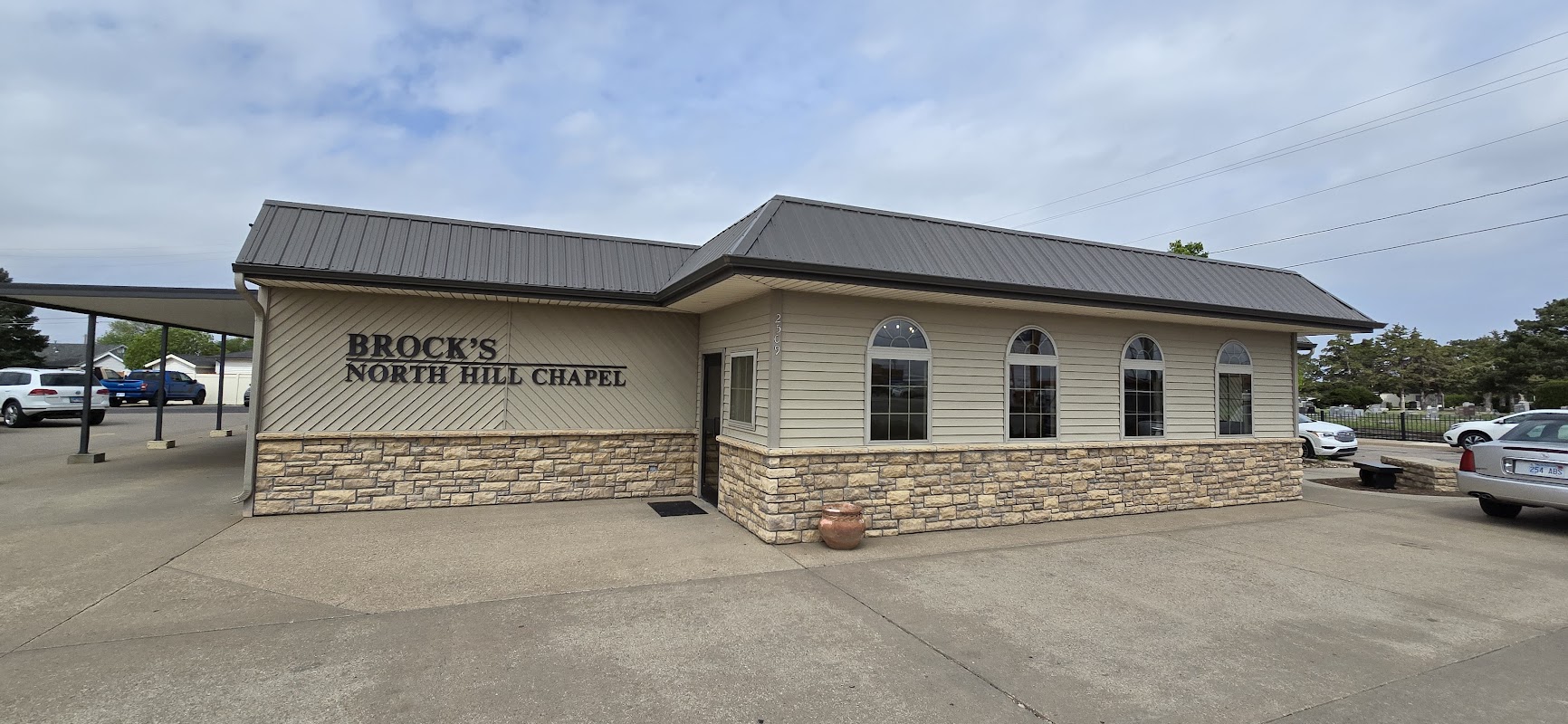 Brock's North Hill Chapel building in Hays, Kansas