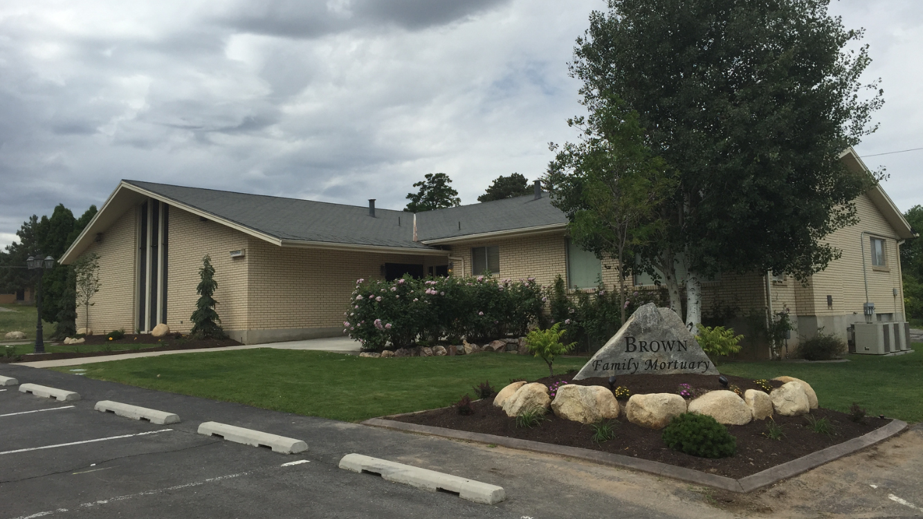 Brown Family Mortuary building in Santaquin, Utah