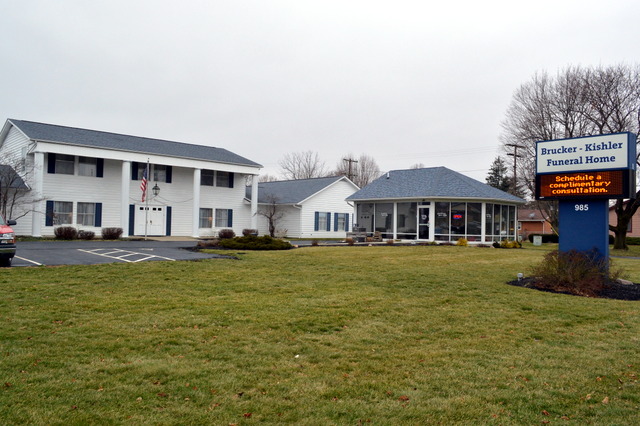 Brucker & Kishler Funeral Home building in Newark, Ohio