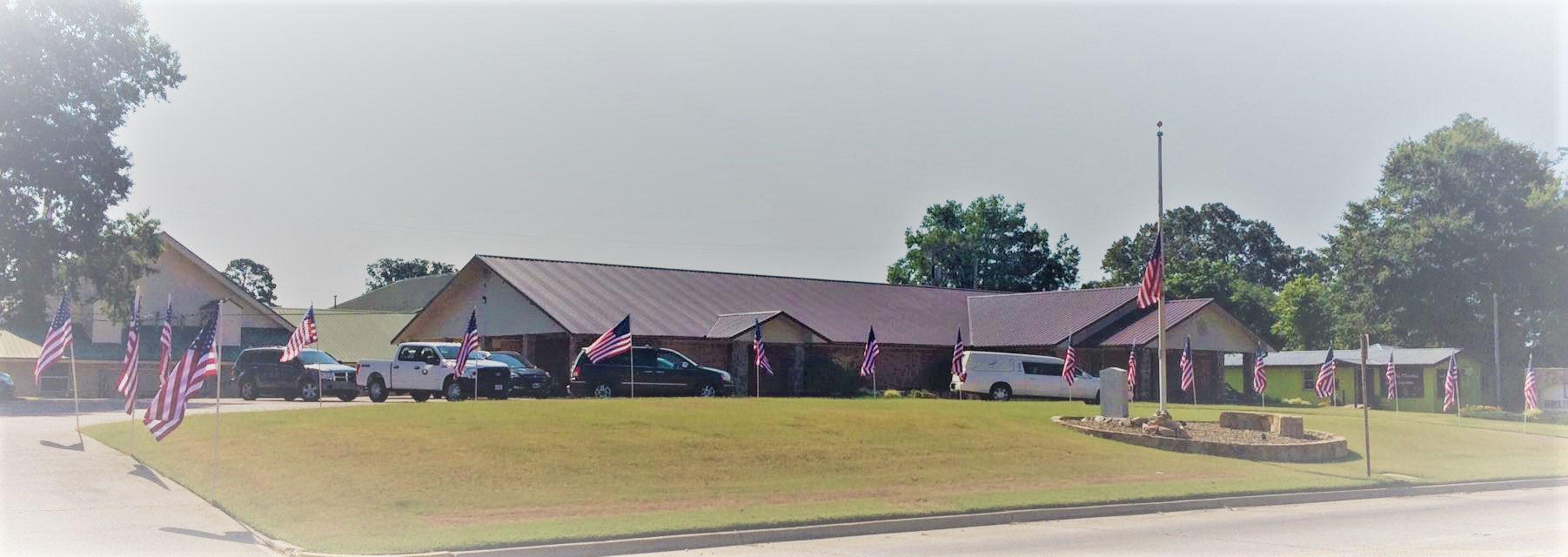 Brumley Funeral Home building in Broken Bow, Oklahoma