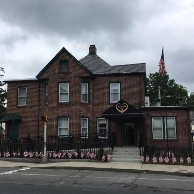 Brunelle Funeral Home building in Chicopee, Massachusetts