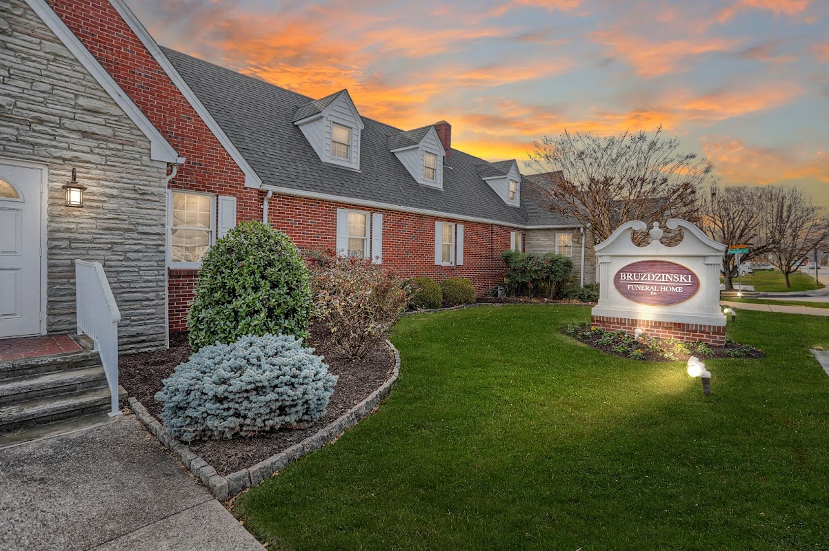 Bruzdzinski Funeral Home building in Essex, Maryland
