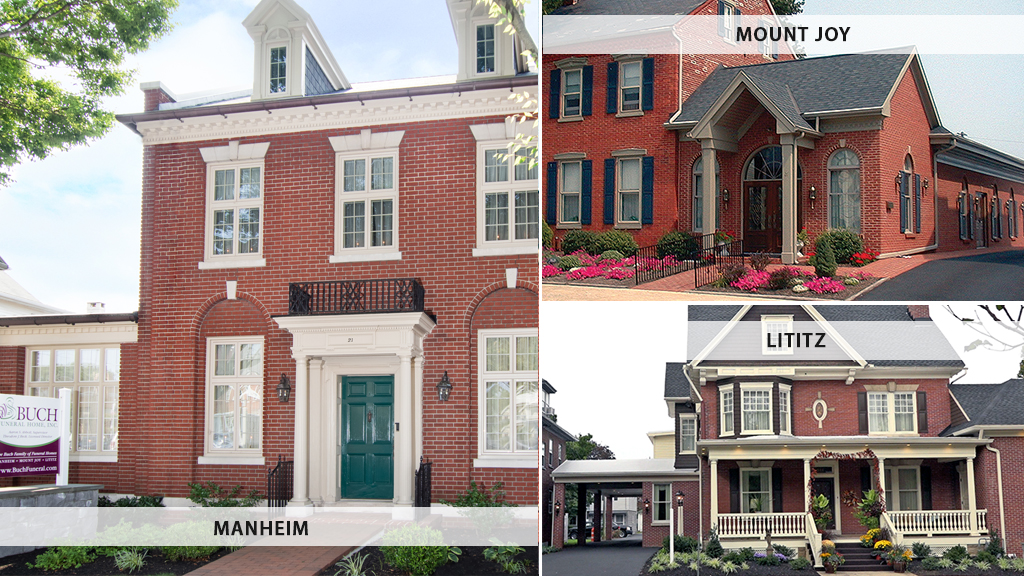Buch Funeral Home building in Manheim, Pennsylvania