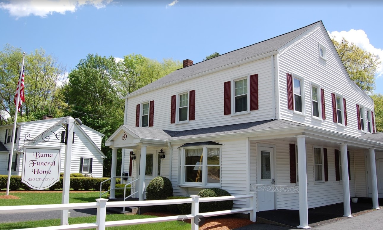 Buma Funeral Homes building in Whitinsville, Massachusetts
