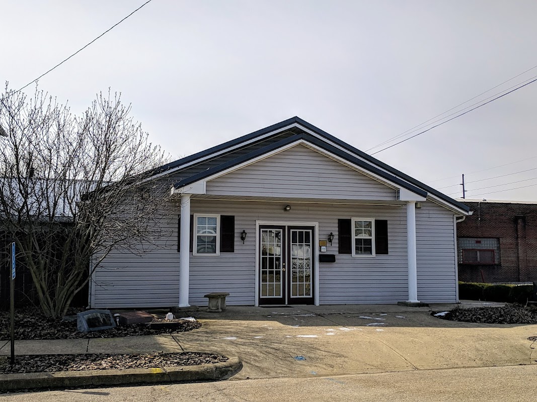 Burrell Funeral Service building in Zanesville, Ohio