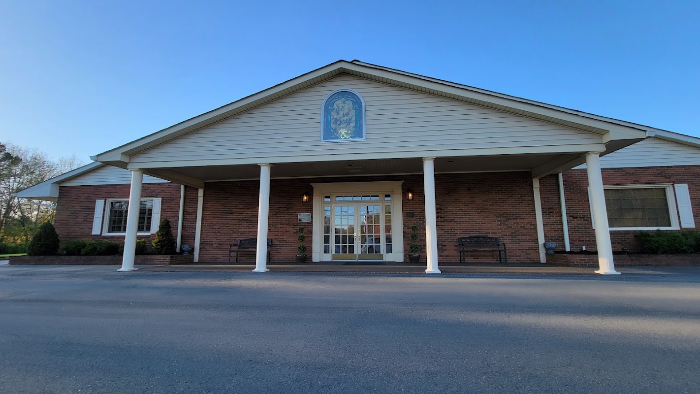 Burroughs Funeral Home building in Walnut Cove, North Carolina