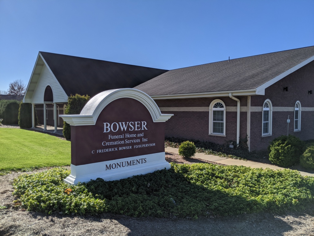 C. Frederick Bowser Funeral Home building in Homer City, Pennsylvania