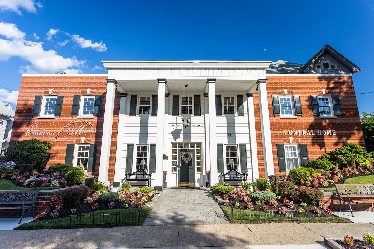 Calhoun Mania Funeral Home building in Rutherford, New Jersey