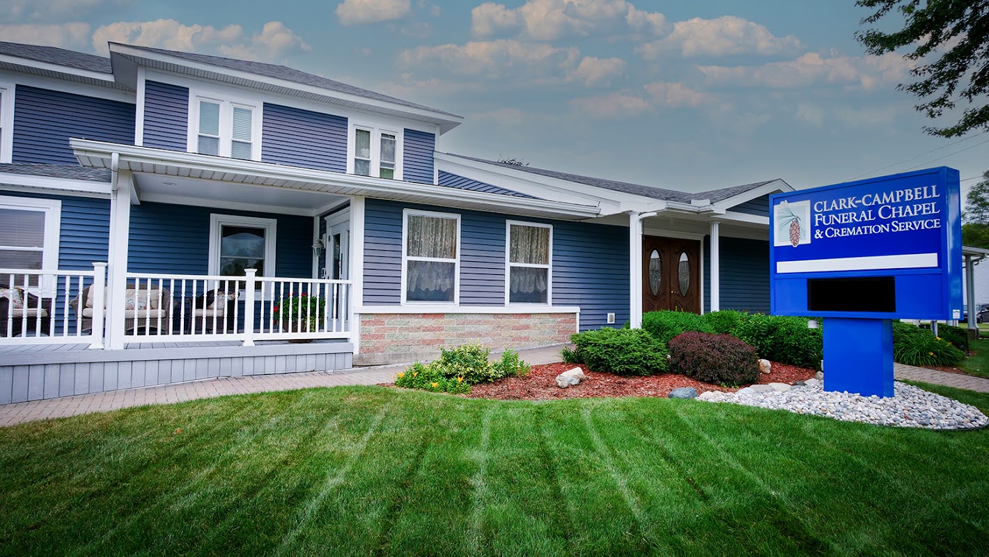 Campbell Stocking Funeral Home & Cremation Center building in Farwell, Michigan