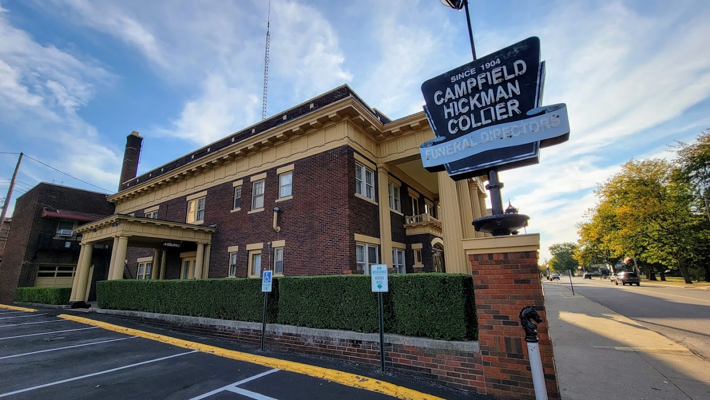Campfield-Hickman-Collier Funeral Home building in Barberton, Ohio