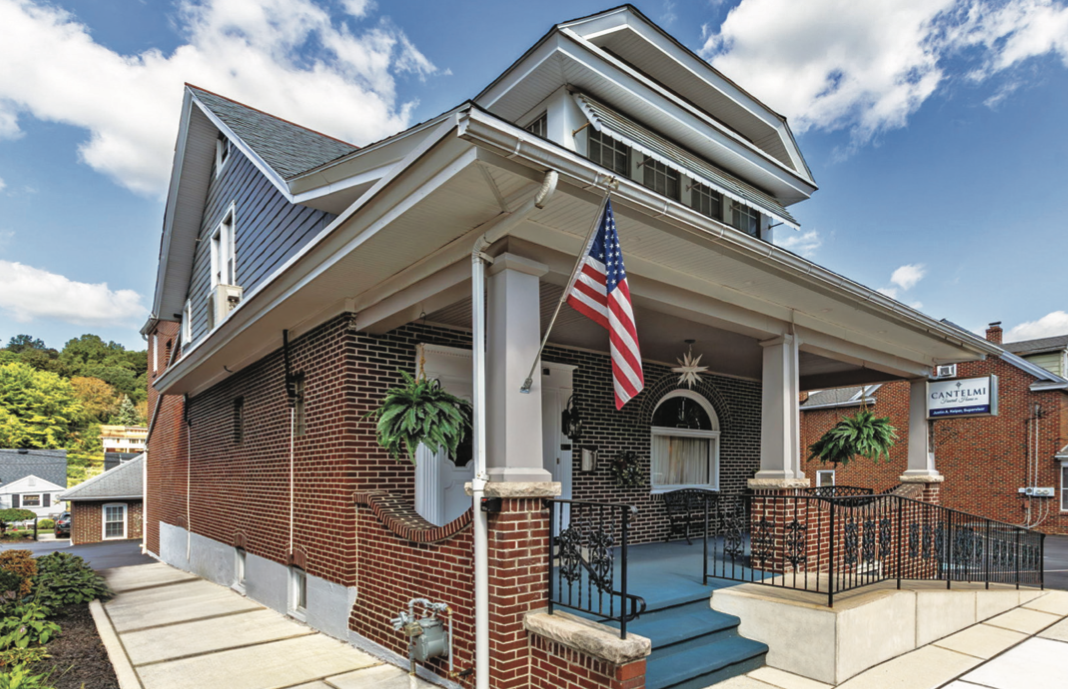 Cantelmi Funeral Home building in Fountain Hill, Pennsylvania