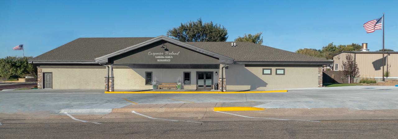 Carpenter-Breland Funeral Home & Monuments building in McCook, Nebraska
