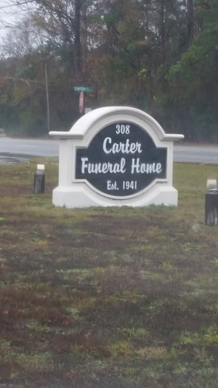 Carter Funeral Home Bryan Chapel building in Richmond Hill, Georgia