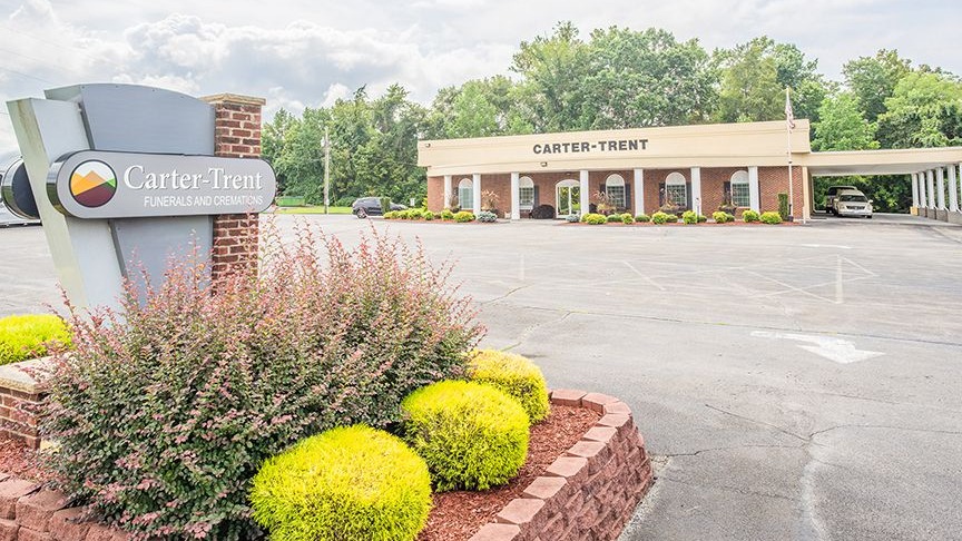 Carter-Trent Funeral Homes building in Church Hill, Tennessee