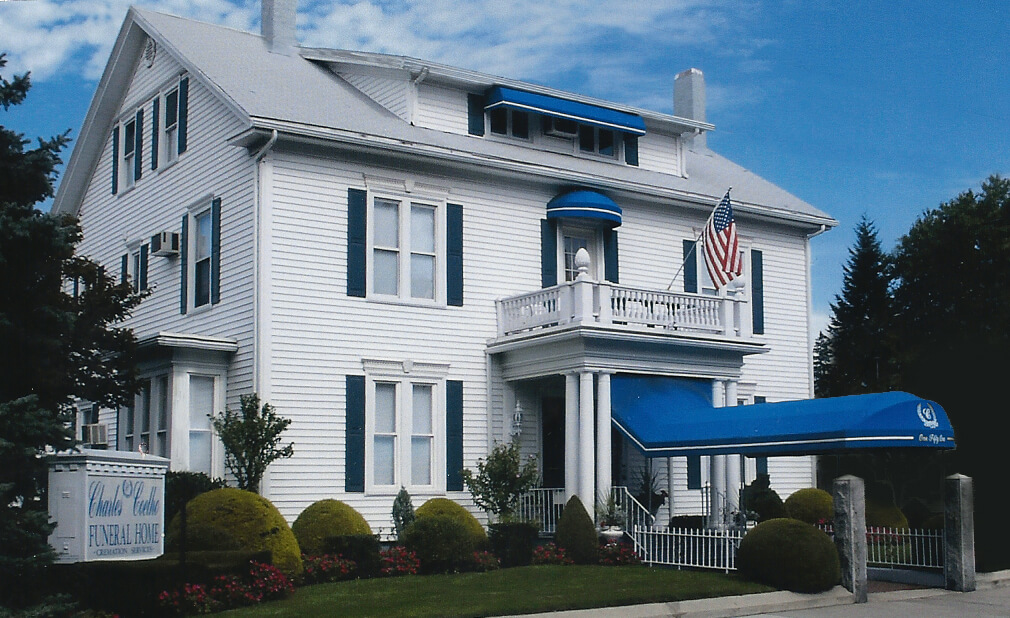 Charles Coelho Funeral Home & Cremation Services building in Central Falls, Rhode Island