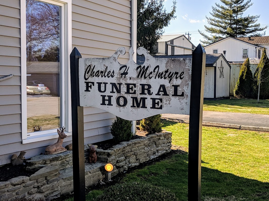 Charles H. McIntyre Funeral Home building in Felicity, Ohio