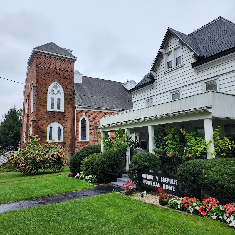 Chepulis Anthony V Funeral Home building in Seymour, Connecticut