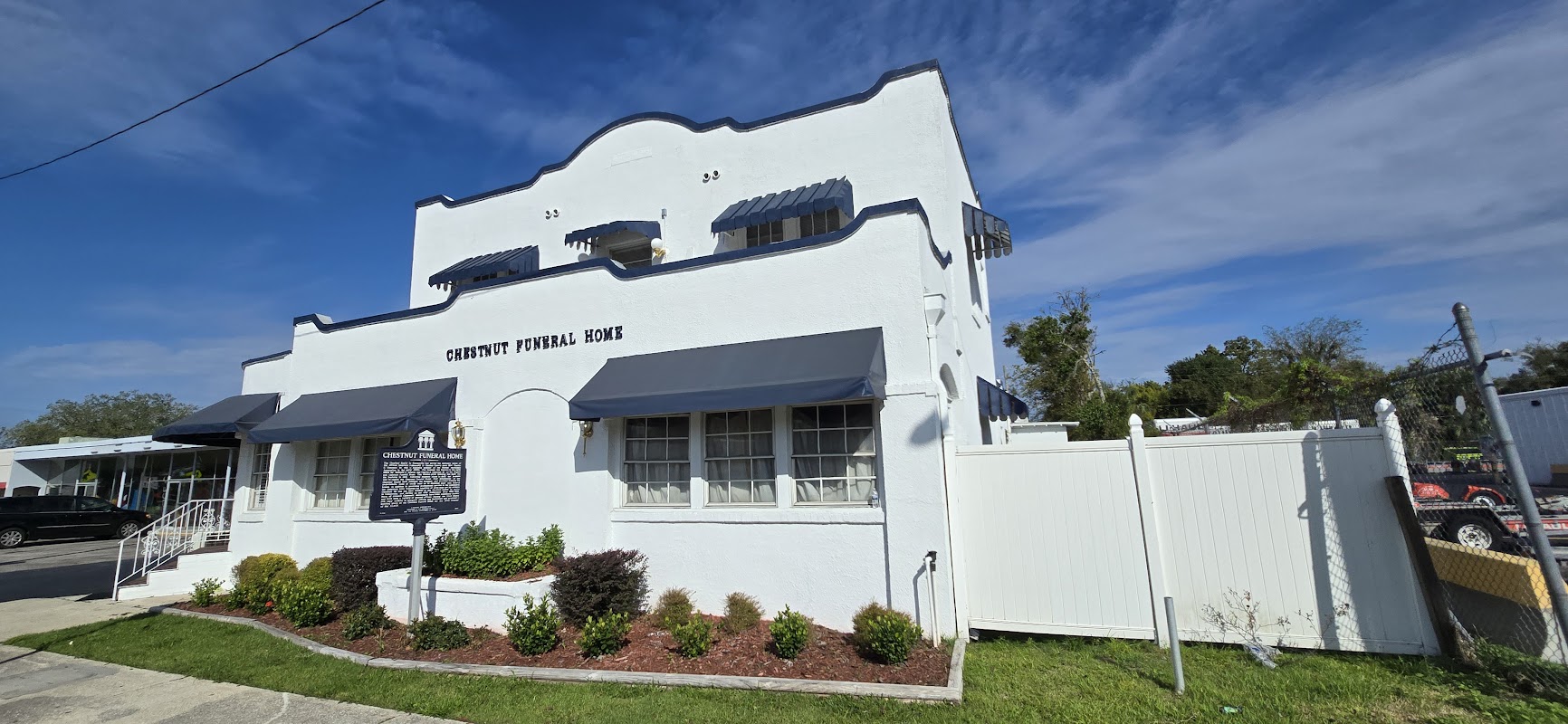 Chestnut Funeral Home building in Gainesville, Florida