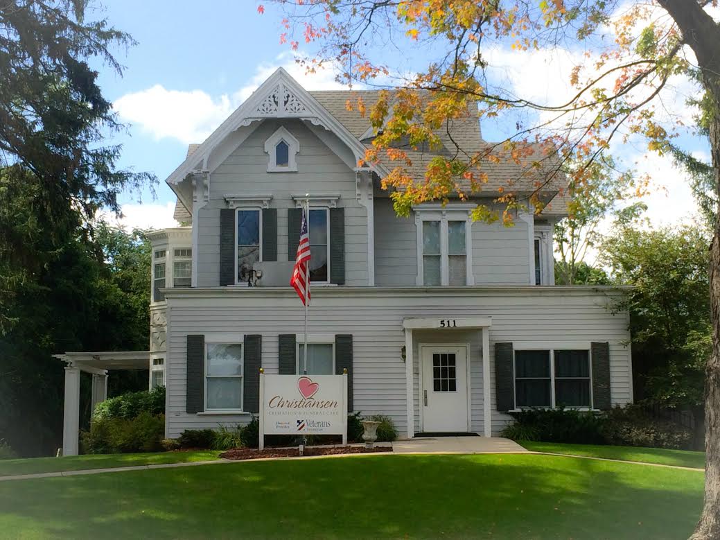 Christiansen Funeral Home building in Greenville, Michigan