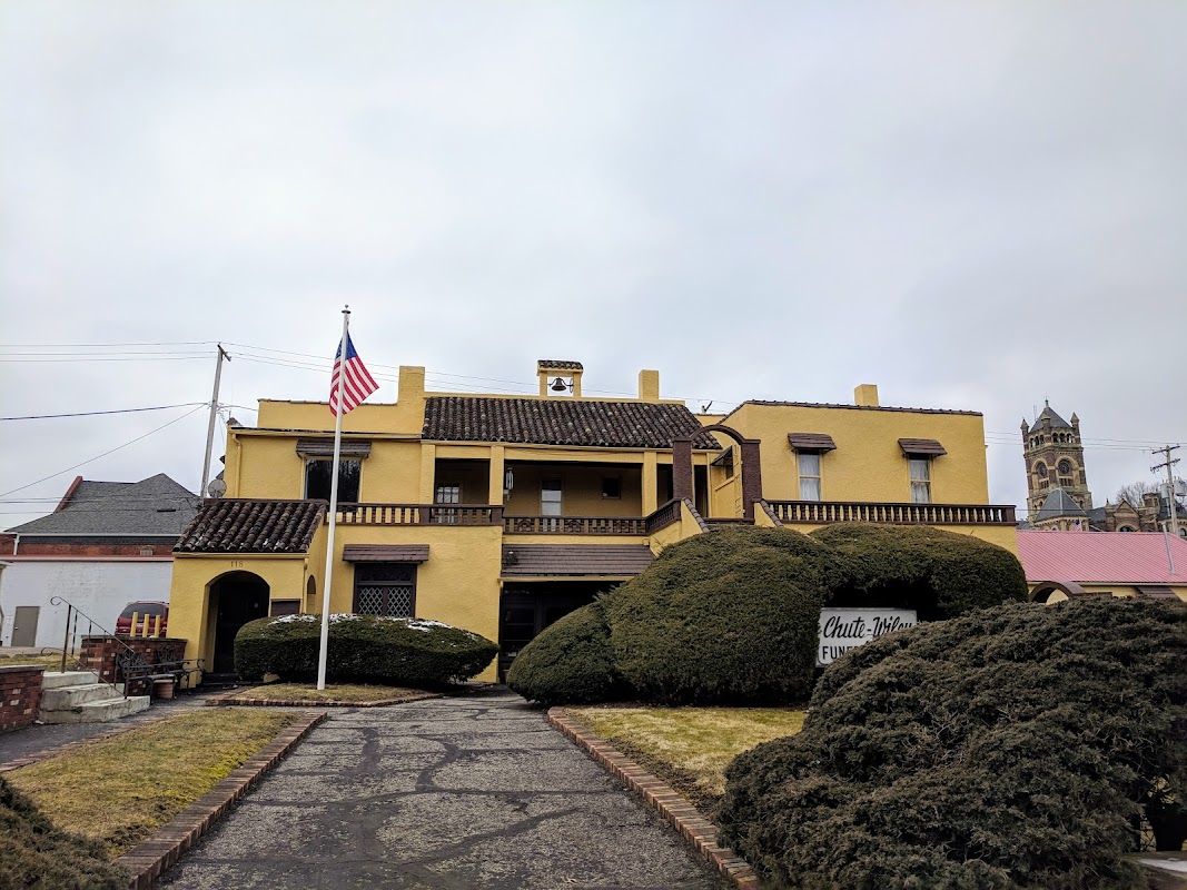 Chute-Wiley Funeral Home building in New Lexington, Ohio